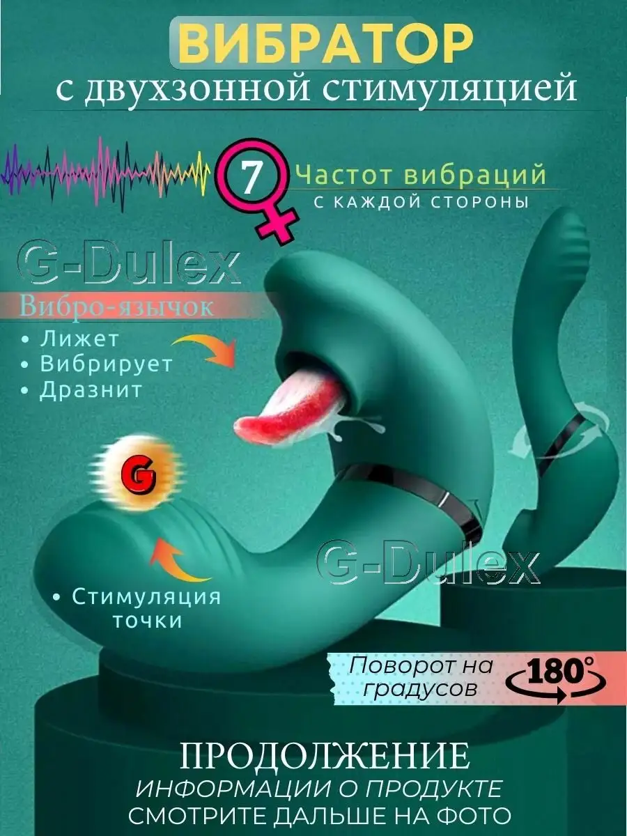 Вибратор стимулятор клитора секс игрушки 18+ G-Dulex 135589503 купить в  интернет-магазине Wildberries