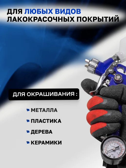 FORSAGE Набор краскораспылителей с верхним бачком, синий, фото 7