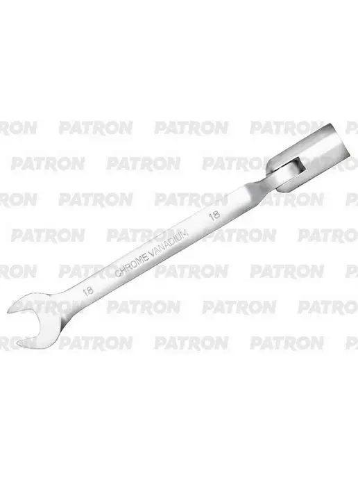 PATRON Ключ рожково-торцевой шарнирный, в упаковке 290 г