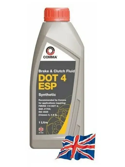 COMMA Тормозная жидкость DOT4 ESP (BF4ESP1L) 1 л, 1 л