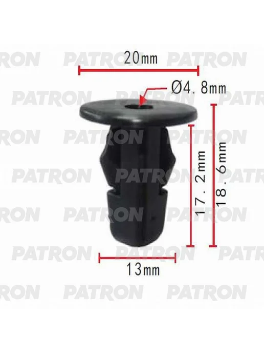 PATRON Фиксатор пластиковый, 10 шт для Дайхацу, Лексус, Тойота, 10 шт