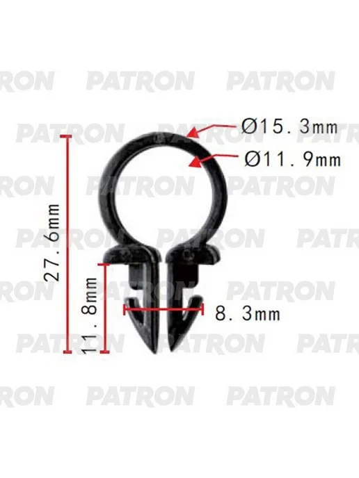 PATRON Держатель пластмассовый, 10 шт P372039, 10 шт