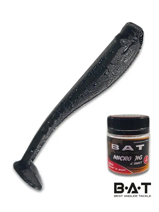 B.A.T. Cиликоновые приманки ВАТ BabyFish 50мм слива, аром Краб 8 шт, 8 шт, фото 2