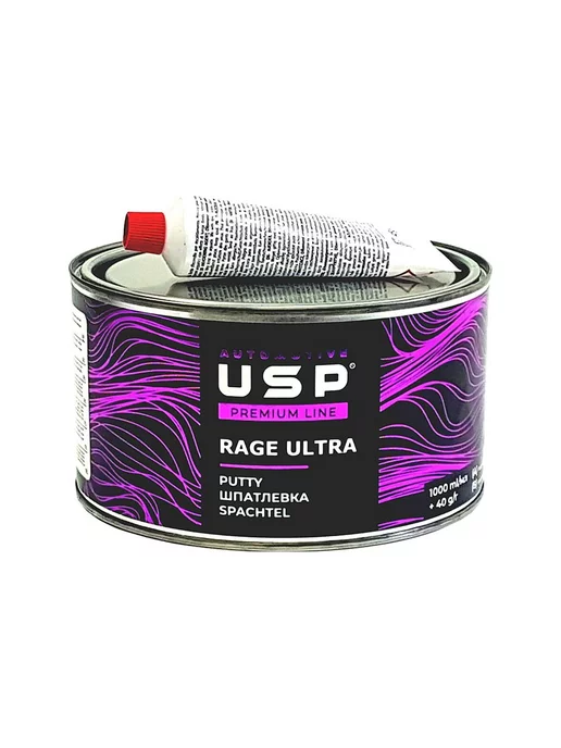 USP Automotive USP Premium Rage Ultra Легкая наполняющая автошпатлевка 1 л, 1 л