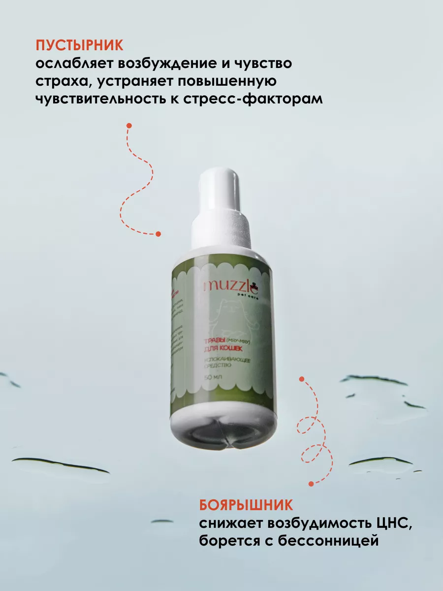 Успокоительное для кошек, успокоительные капли 50 мл Muzzle pet care  135803095 купить за 199 ₽ в интернет-магазине Wildberries