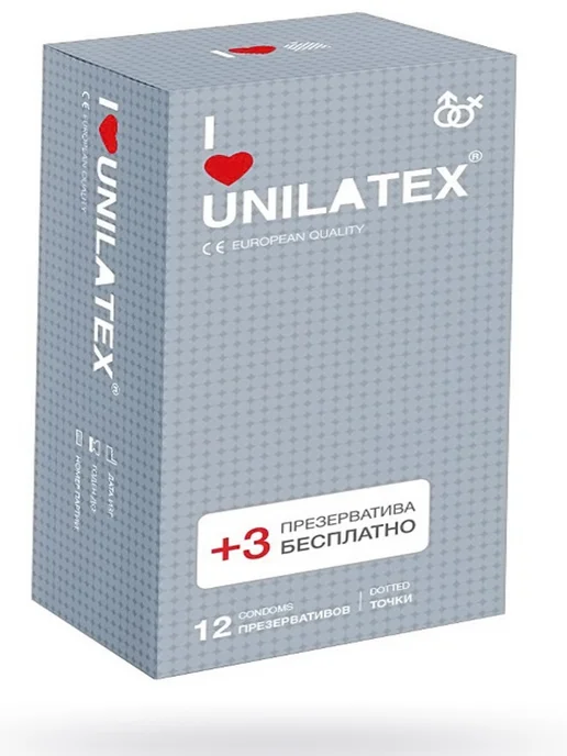 Unilatex Презервативы с точками Dotted № 15 шт, 15 шт, фото 3