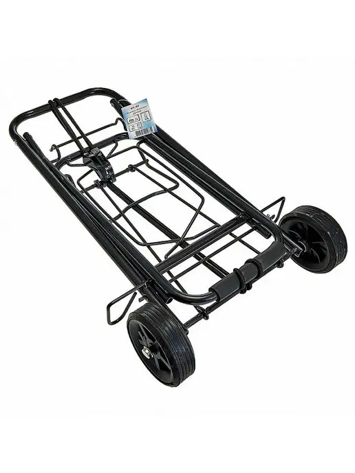 Тележка багажная, грузоподъемность 30 кг черный, 30 кг, фото 3
