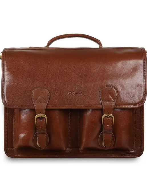 Ashwood Leather Кожаный портфель 8190, коричневый, фото 4