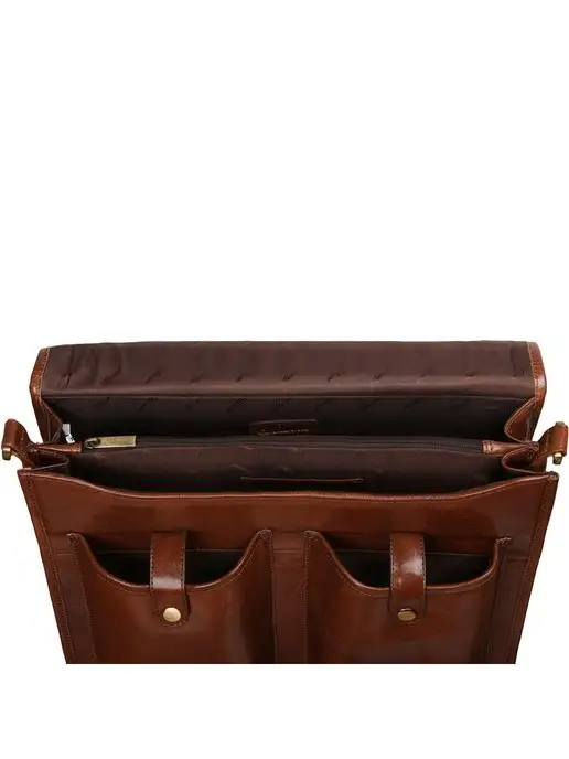 Ashwood Leather Кожаный портфель 8190, коричневый, фото 7