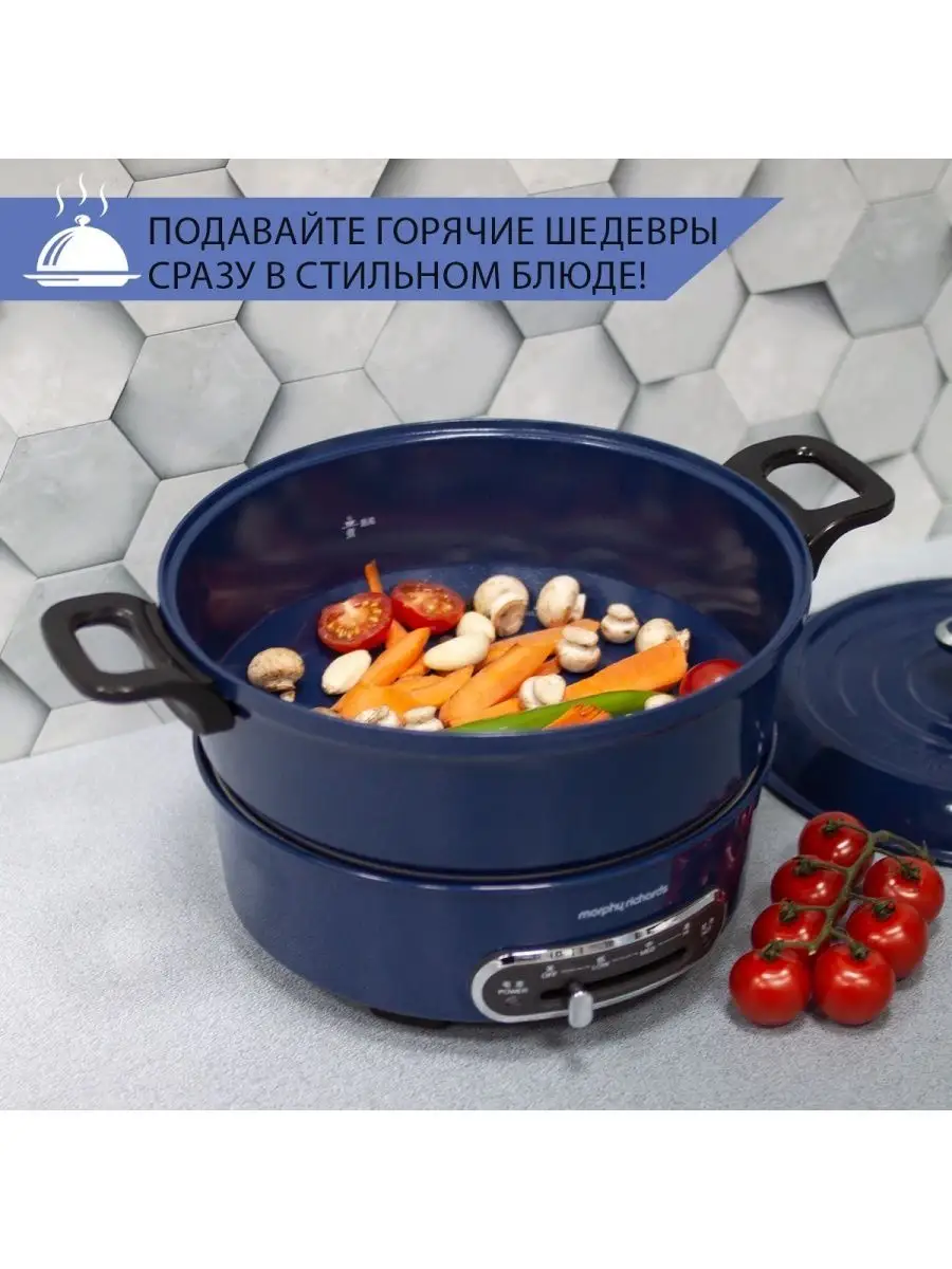 Мультиварка электросковорода для здорового питания 2 литра Morphy Richards  136069575 купить в интернет-магазине Wildberries