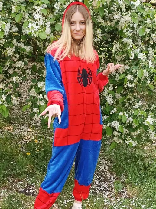 Lookova Кигуруми Человек-паук (Spider-Man), синий, фото 7