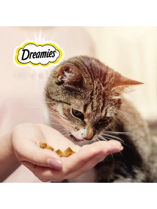 DREAMIES Лакомство для кошек, подушечки с сыром 12х140 гр, 12x140, 140 г, фото 8