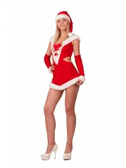 Карнавальный костюм Леди Санта Батик 136091150 купить за 956 ₽ в интернет-магазине Wildberries