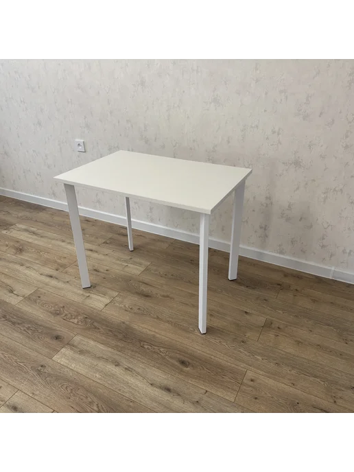 RostovStol Стол письменный Белый 60*60 см. Белые ножки. Столешница 22мм, 90x70 см, фото 3