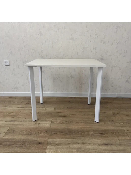 RostovStol Стол письменный Белый 60*60 см. Белые ножки. Столешница 22мм, 90x70 см, фото 4