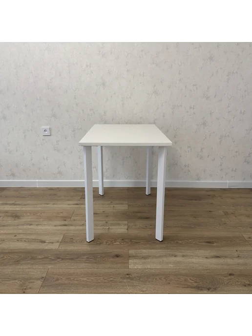 RostovStol Стол письменный Белый 60*60 см. Белые ножки. Столешница 22мм, 90x70 см, фото 6