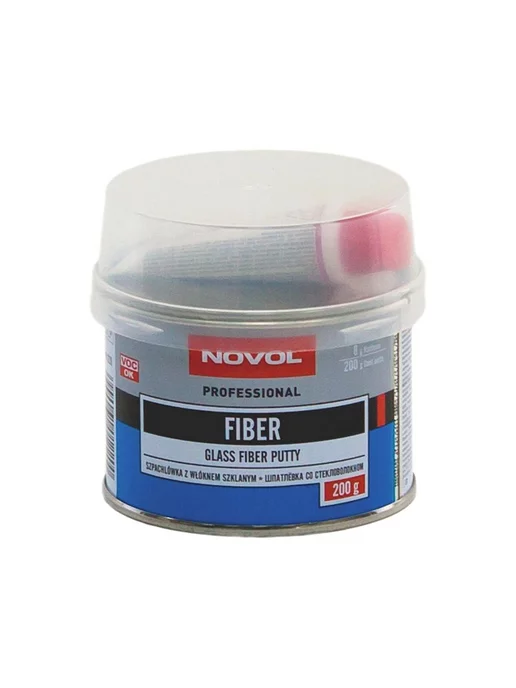 NOVOL Fiber Glass Putty Шпатлевка со стекловолокном 0,2 кг, 200 г, фото 2