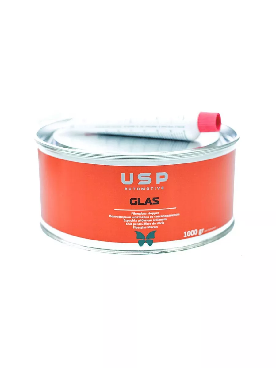 USP Glas Шпатлевка автомобильная со стекловолокном 1 кг. USP Automotive  136312759 купить за 974 ₽ в интернет-магазине Wildberries