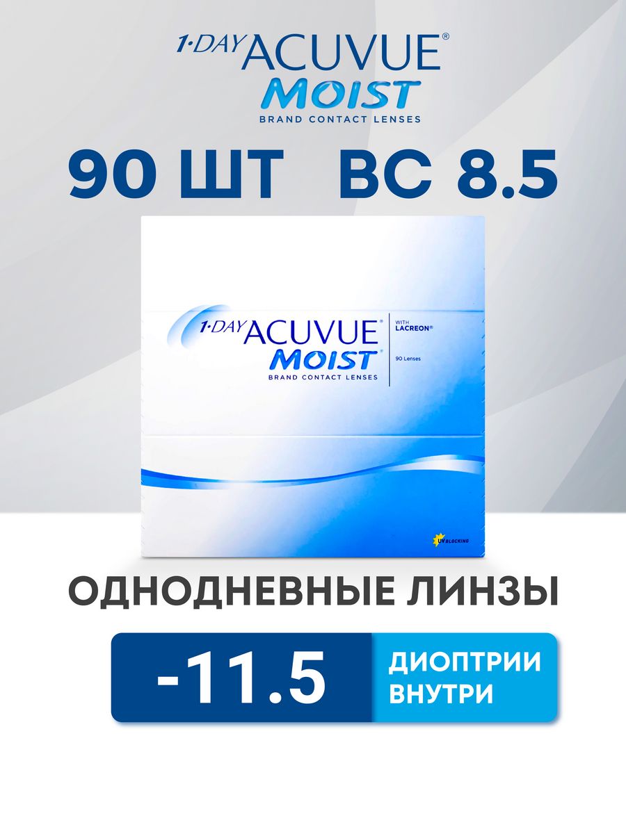 Линзы однодневные acuvue moist