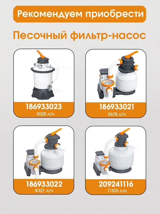 Bestway Бассейн каркасный 122х122х30,5 см, 122x122x30.5 см, фото 6