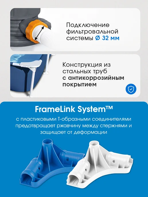 Bestway Бассейн каркасный 300х201х66 см, 300x201x66 см, фото 3