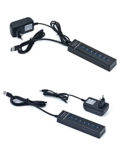 KS-is USB HUB 7xUSB 2.0 F в USB 3.0 M c блоком питания, 1.2 м, 1,2 м, фото 2