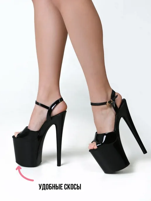 HighHeels shop Стрипы тройки для pole dance танцев, черный, фото 3