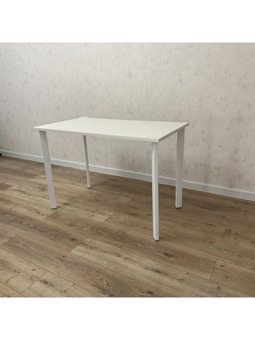 RostovStol Стол письменный Белый 110*70 см. Белые ножки.Столешница 22мм, 110x70 см, фото 3