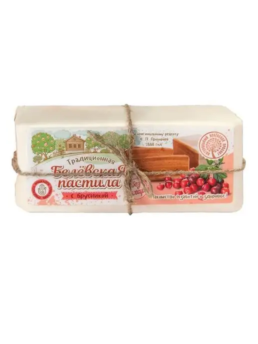 Белевский продукт Белевская Пастила с Земляникой и Брусникой 200 гр (2 шт), 200 г, фото 2