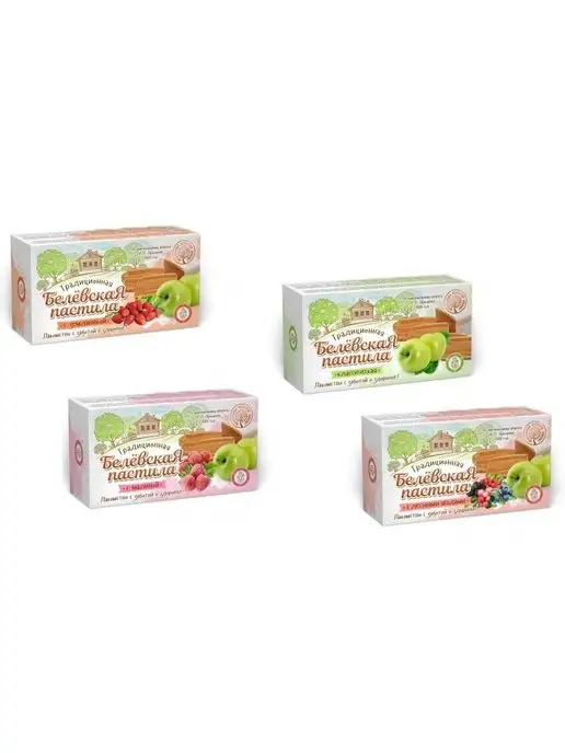 Белевский продукт Традиционная Белёвская Пастила 4 шт 100г, 4 шт, 100 г