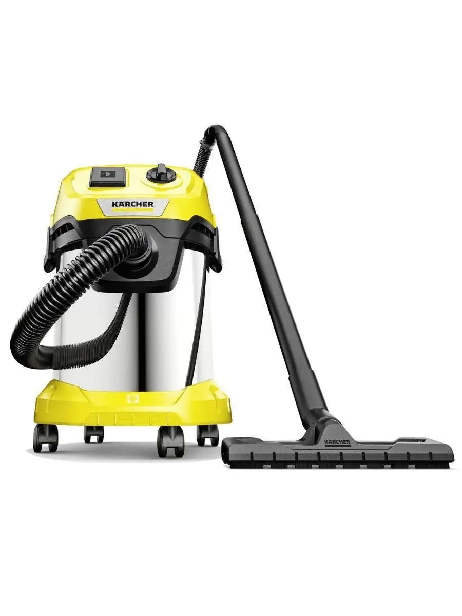 Бытовой строительный пылесос Karcher WD 3 P S V-17/4/20 Karcher 136616038  купить за 13 790 ₽ в интернет-магазине Wildberries