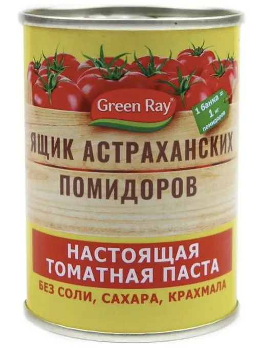 Green Ray Томатная паста концентрированная 140гр 4 банки, 140 г, фото 2