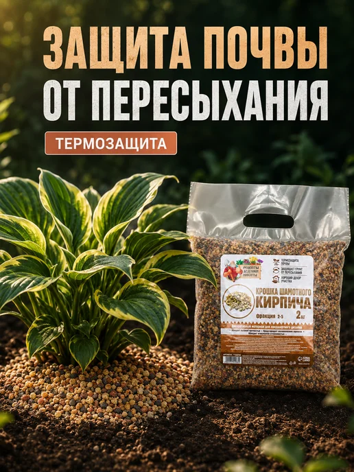 Рецепты дедушки Никиты Кирпичная крошка для растений 2-5 мм, 3 кг, 2 кг, фото 4