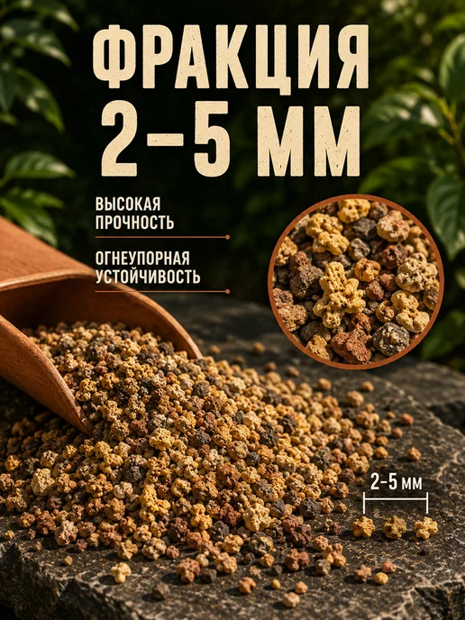 Рецепты дедушки Никиты Кирпичная крошка для растений 2-5 мм, 3 кг, 1 кг, фото 2