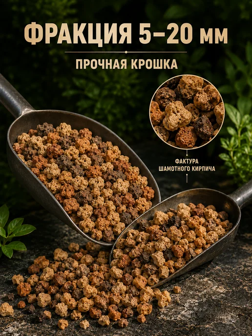 Рецепты дедушки Никиты Кирпичная крошка для растений 2-5 мм, 3 кг, 5 кг, фото 2