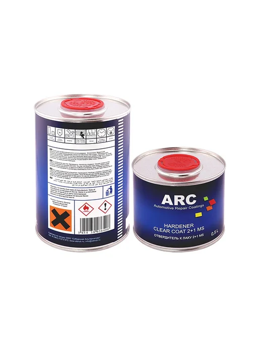 ARC 2+1 MS Clear Coat Автомобильный акриловый лак 1 + 0,5 л, 500 мл, фото 3