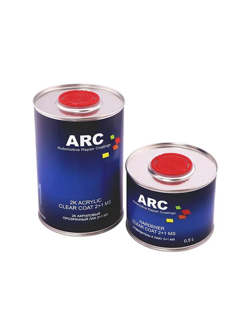 ARC 2+1 MS Clear Coat Автомобильный акриловый лак 1 + 0,5 л, 500 мл, фото 4