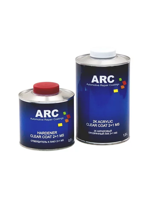 ARC 2+1 MS Clear Coat Автомобильный акриловый лак 1 + 0,5 л, 500 мл, фото 5