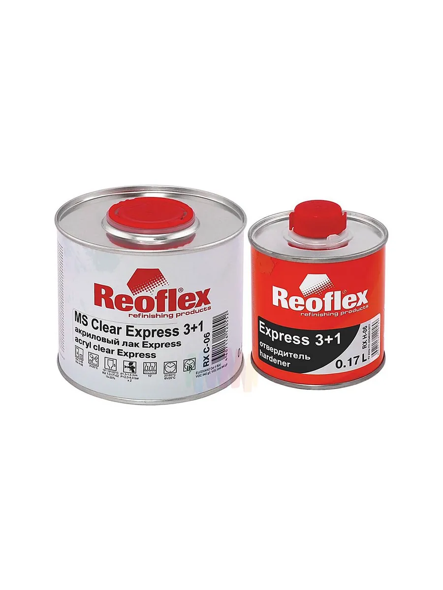 REOFLEX RX C-06 MS Express Быстросохнущий лак 0,5 + 0,17 л.