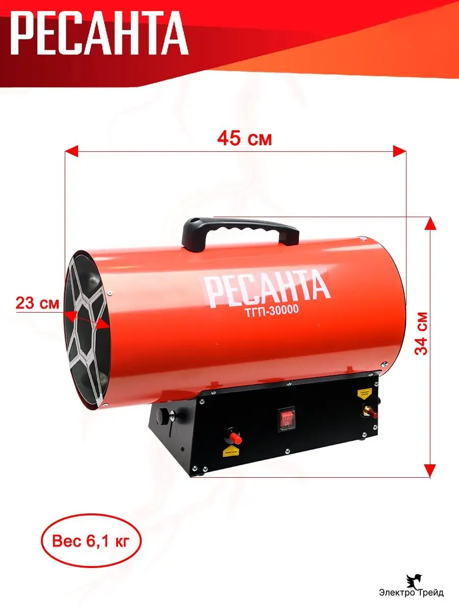 Пушка тепловая газовая 