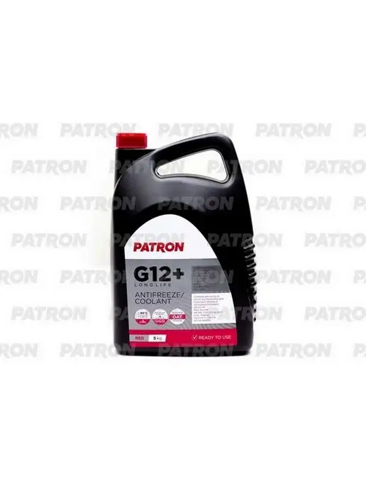 PATRON Антифриз RED G12+, 5кг, 5 кг, 4,4 л