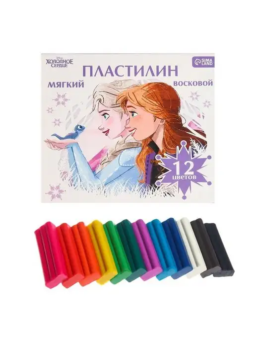 Теропром Пластилин мягкий "Детский" 7576466, 12 шт