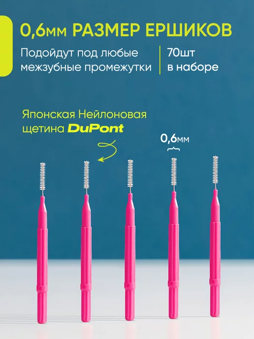 Mush Межзубные ершики для зубов и брекетов, вариант, фото 3