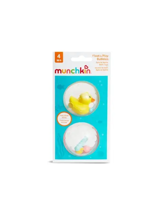 MUNCHKIN Игрушка для ванны Пузыри-поплавки, набор 2 шт, с 3 мес+, 2 шт, фото 3