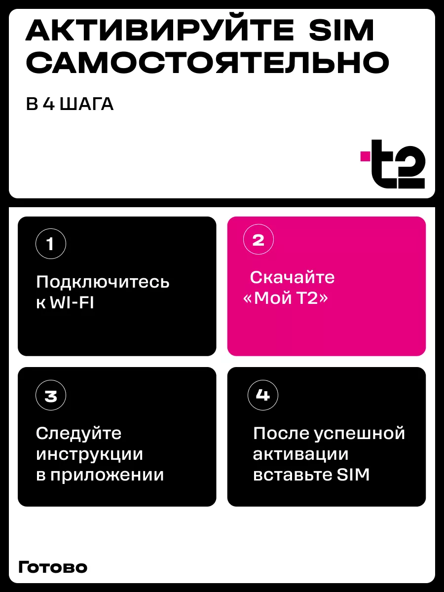 Сим-карта Tele2 для Орловской области Tele2 136937980 купить в  интернет-магазине Wildberries