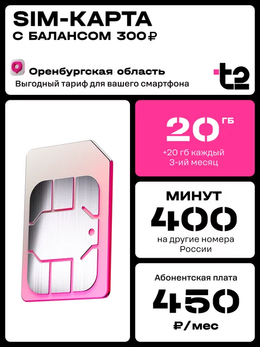 Tele2 Сим-карта для Оренбургской области