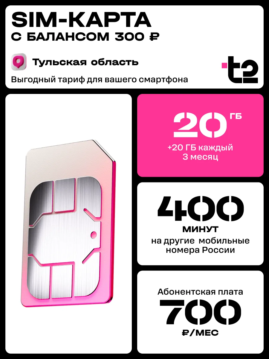 Сим-карта Tele2 для Тульской области Tele2 136938032 купить за 207 ₽ в  интернет-магазине Wildberries