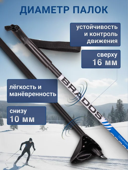 STC Палки лыжные для беговых лыж 150 см 100% стекловолокно, вариант, фото 4