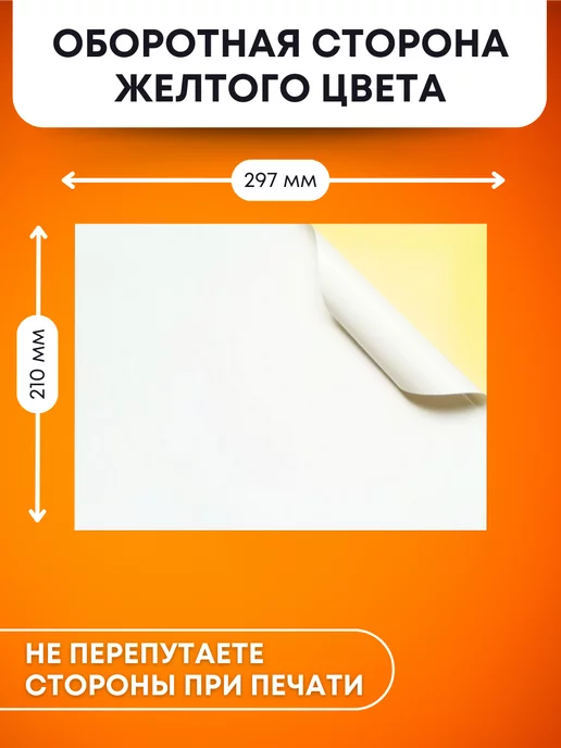Бумага SarZen Самоклеящаяся A4, 80 г/м², 10 листов, матовая, фото 4