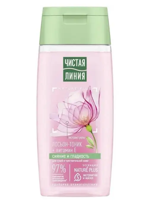 Чистая линия лосьон-тоник, ухаживающий, 100 мл